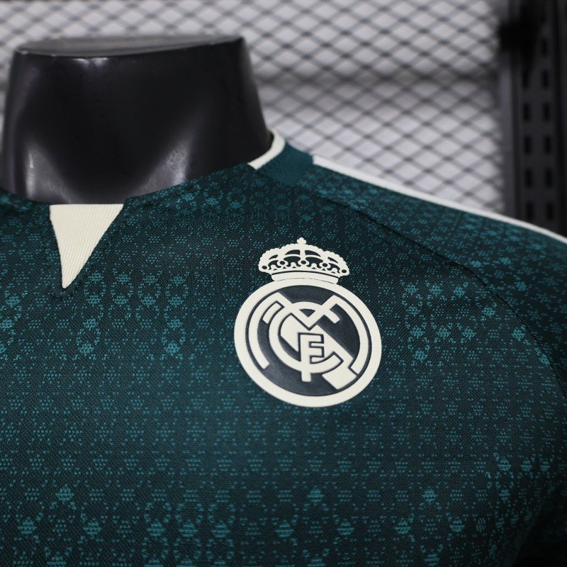 REAL MADRID AWAY 26/27 PLAYER VERSION JERSEY WITH LOGO |  FOOTBALL JERSEY