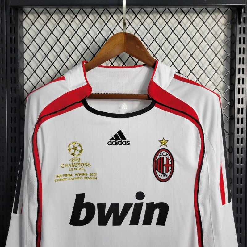 AC MILAN 2006–2007 AWAY LONG-SLEEVE RETRO FOOTBALL JERSEY
