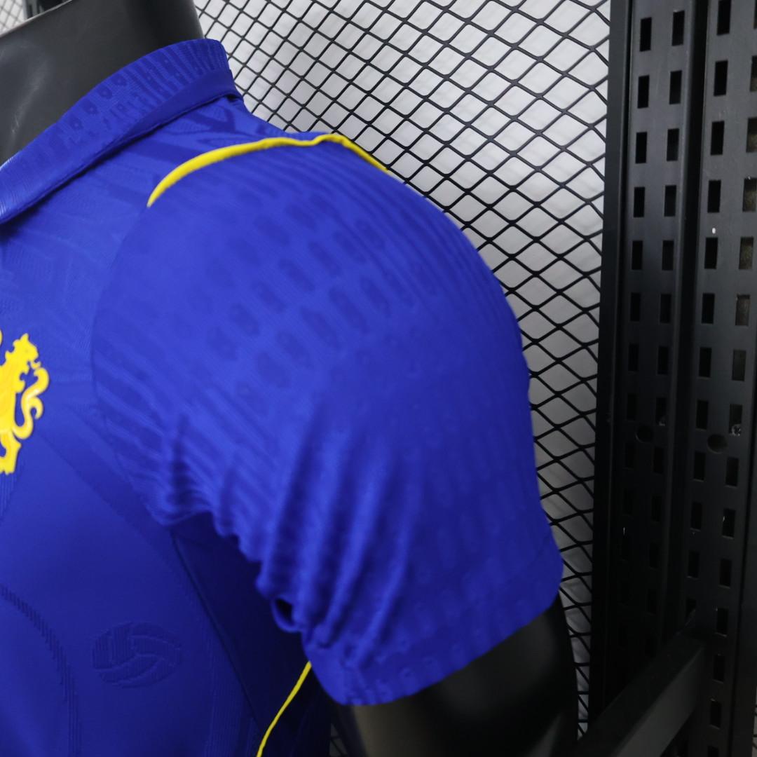 CHELSEA FC HOME 26/27 ROYAL BLUE POLO COLLAR PLAYER VERSION JERSEY WITH LOGO