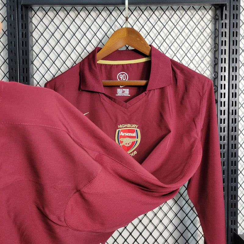 ARSENAL FC 2005–06 HOME RETRO FOOTBALL JERSEY – LONG SLEEVE | HIGHBURY FAREWELL EDITION