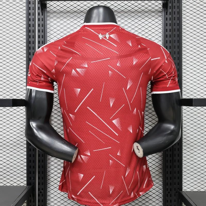 LIVERPOOL HOME 26/27 RED GEOMETRIC SHATTER PATTERN SPECIAL EDITION PLAYER VERSION JERSEY